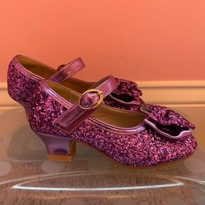 Purple Glitter Toddler Heels / Dress Shoes